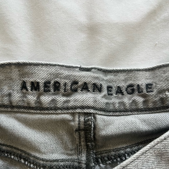 American Eagle Outfitters Ripped Gray Jean Shorts - Picture 3 of 5